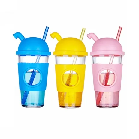Glasslock韩国钢化玻璃水杯含手柄隔热套500ml RC-106L
