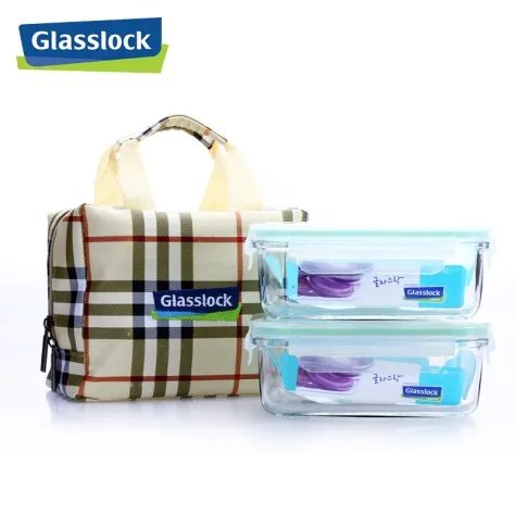 Glasslock韩国进口钢化玻璃保鲜盒2件套GL23
