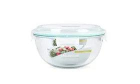 GlasslockGlasslock钢化玻璃保鲜盒大容量水果沙拉碗2000ml MBCB-200