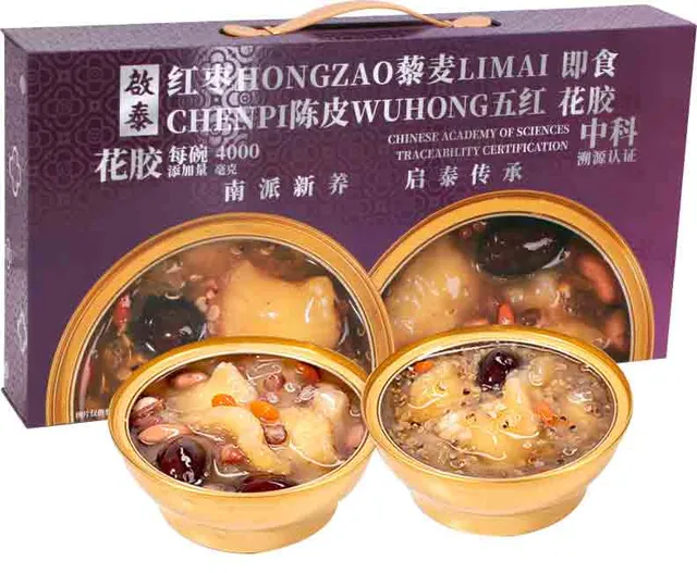 启泰即食花胶滋补型礼盒 (红枣藜麦&陈皮五红)1344g