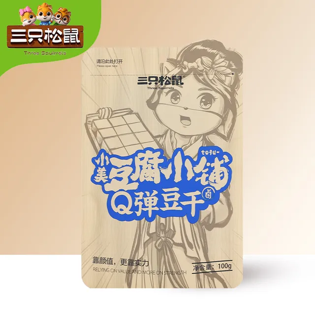 三只松鼠Q弹豆干100g