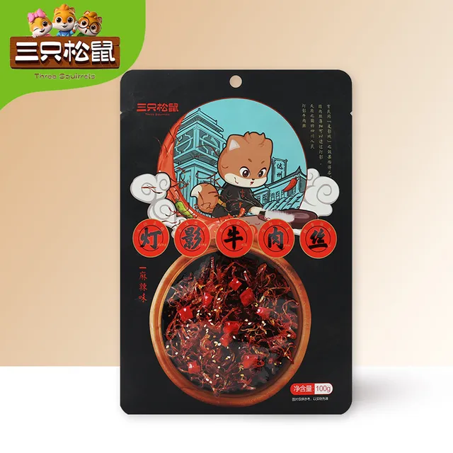 三只松鼠灯影牛肉丝100g