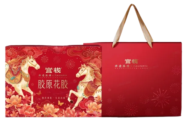 官栈金蝶胶原花胶旗开得胜礼盒550g