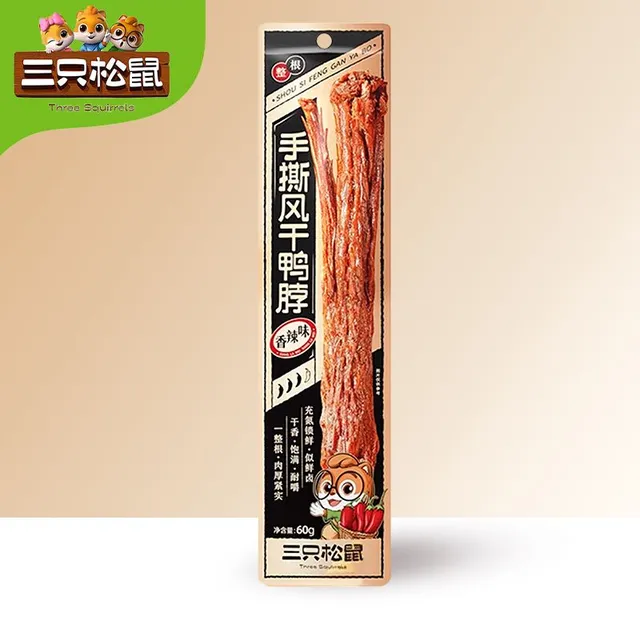 三只松鼠风干鸭脖60g
