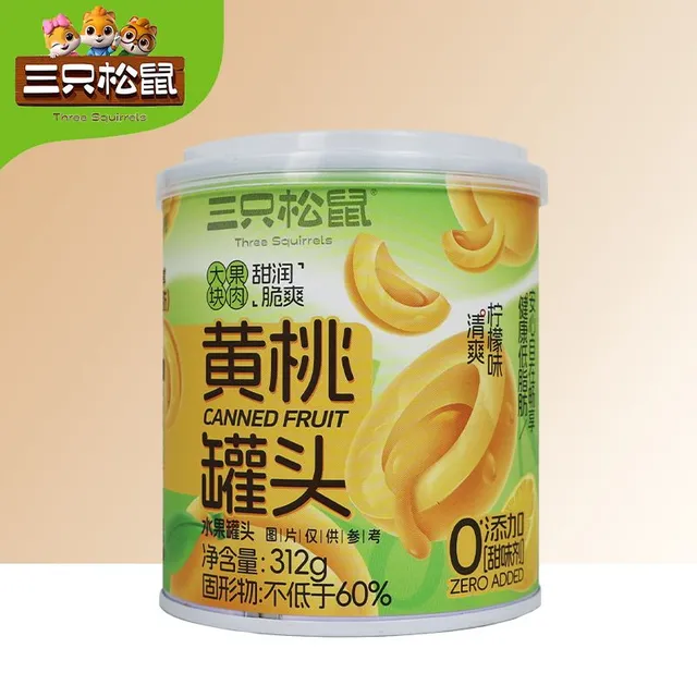 三只松鼠黄桃罐头312g