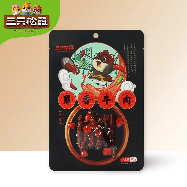 三只松鼠麻辣味蜀香牛肉60g