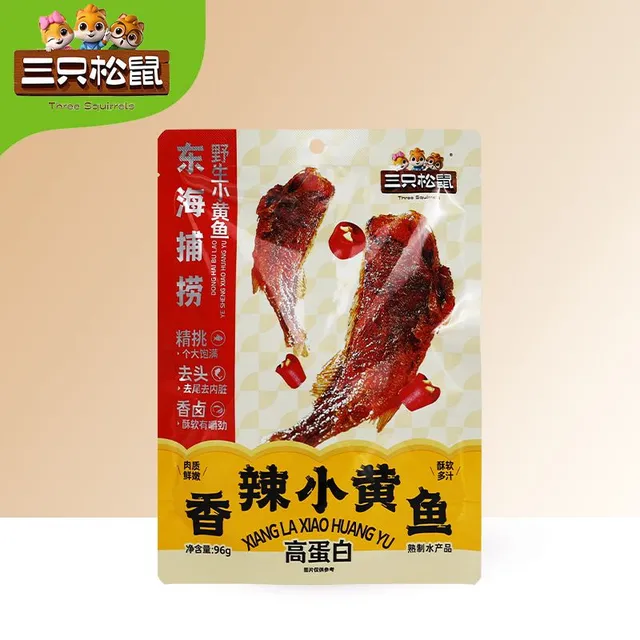 三只松鼠香辣味小黄鱼96g