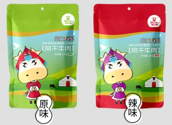 科尔沁风干牛肉凹凸有型200g 原味/辣味（新） （2种口味任选一种口味） 线上电商款