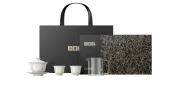 小罐茶·茶枝纹盖碗套组