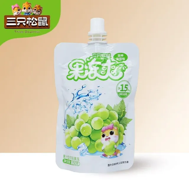 三只松鼠吸吸果冻洛神葡萄味150g