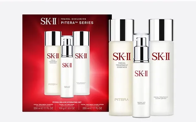 SK-II多方位保湿套装 规格:SKII神仙水230ml+清莹露230ml+骨胶乳液100ml