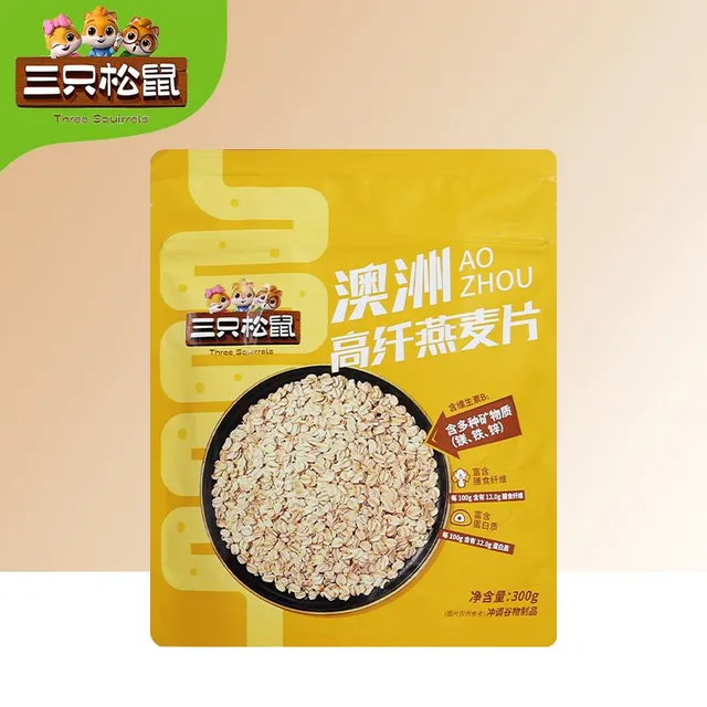 三只松鼠澳洲高纤燕麦片300g