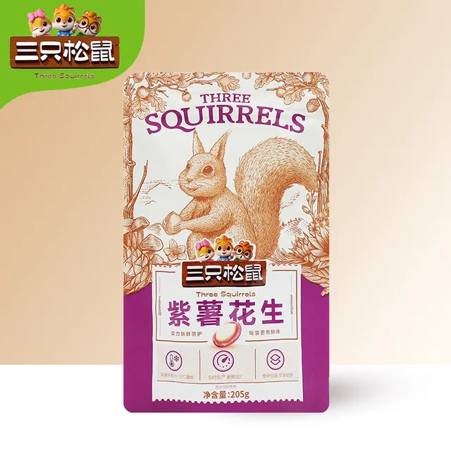 三只松鼠紫薯花生205g