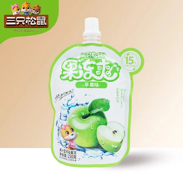 三只松鼠吸吸果冻苹果味150g
