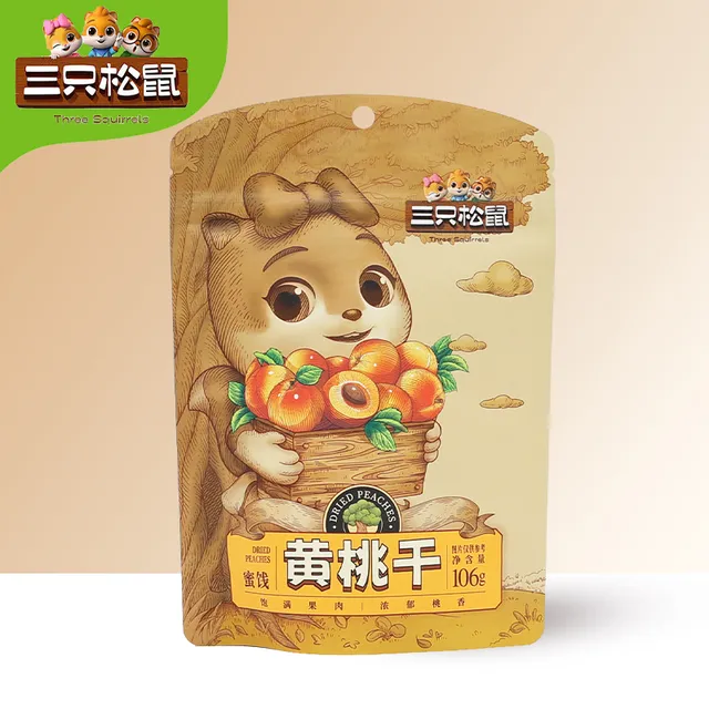 三只松鼠黄桃干106g