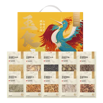 姚朵朵玉食神兽菌菇礼盒765克