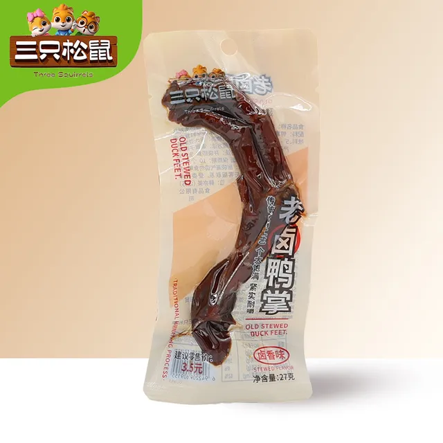 三只松鼠老卤鸭掌卤香味27g