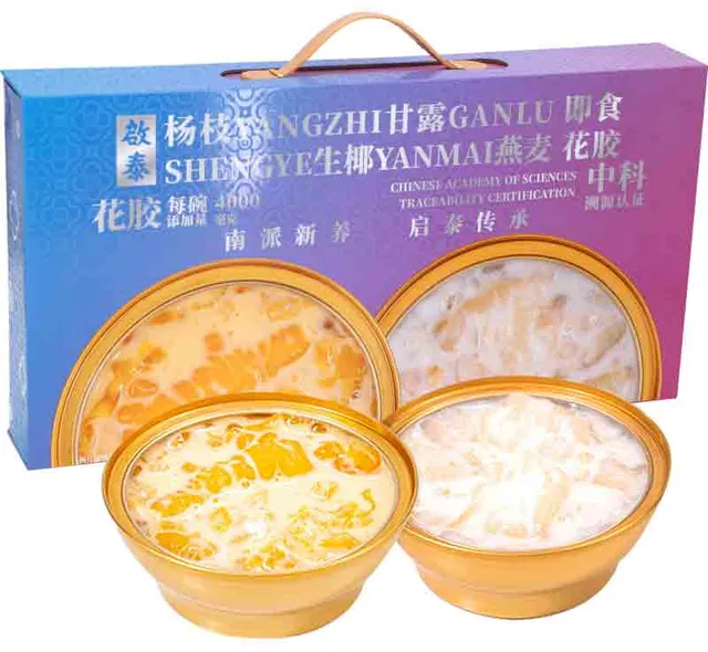 启泰即食花胶清爽型礼盒 (杨枝甘露&生椰燕麦)1344g