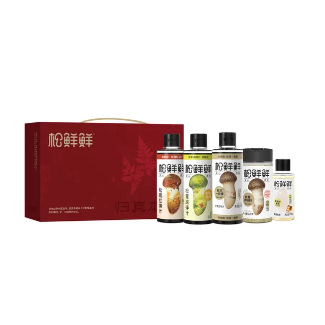 松鲜鲜归真本净松茸调味礼盒JL-D1（355ml+720g）