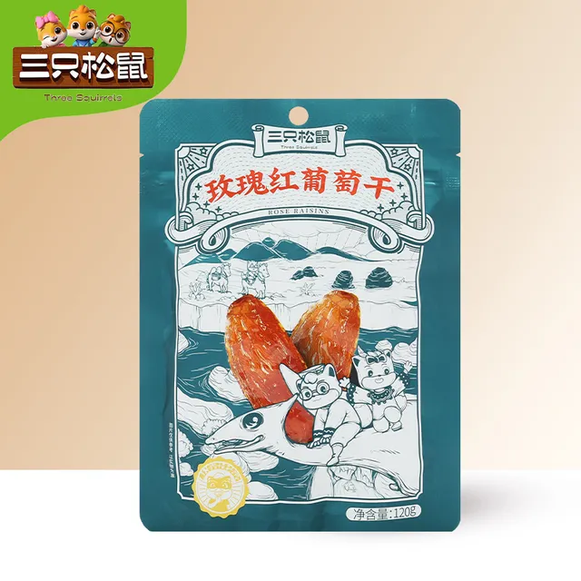 三只松鼠玫瑰红葡萄干120g