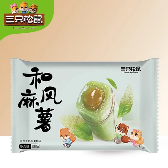 三只松鼠和风麻薯抹茶味150g
