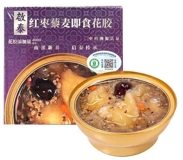 启泰即食花胶单碗装(红枣藜麦)168g