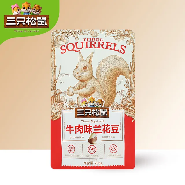 三只松鼠牛肉味兰花豆205g