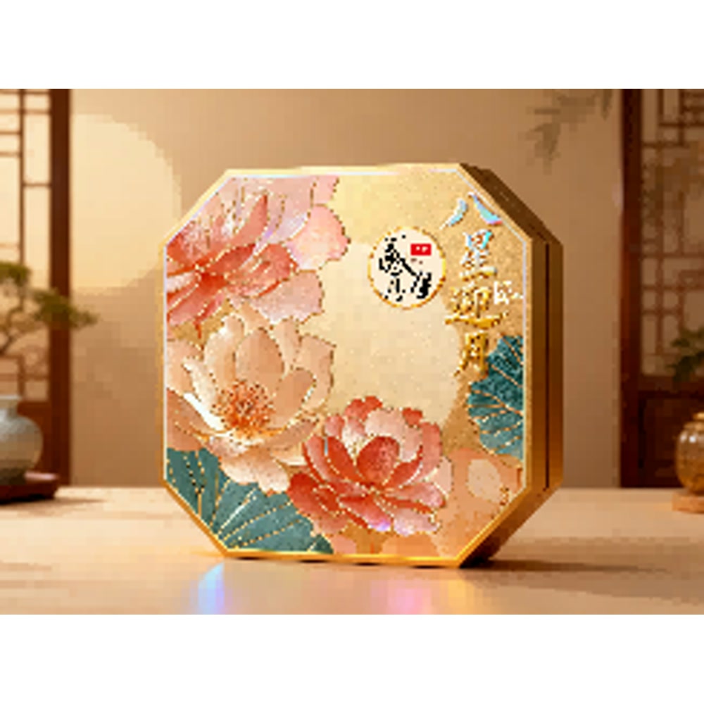 华美 925G感恩月八星迎月【礼盒】